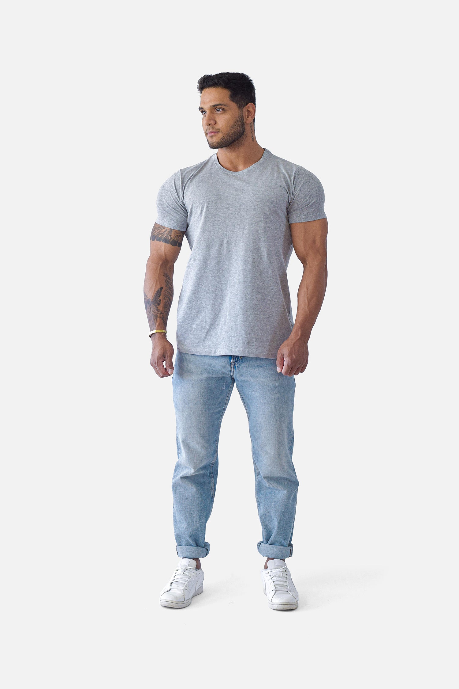 Muscle T-shirt, Light grey