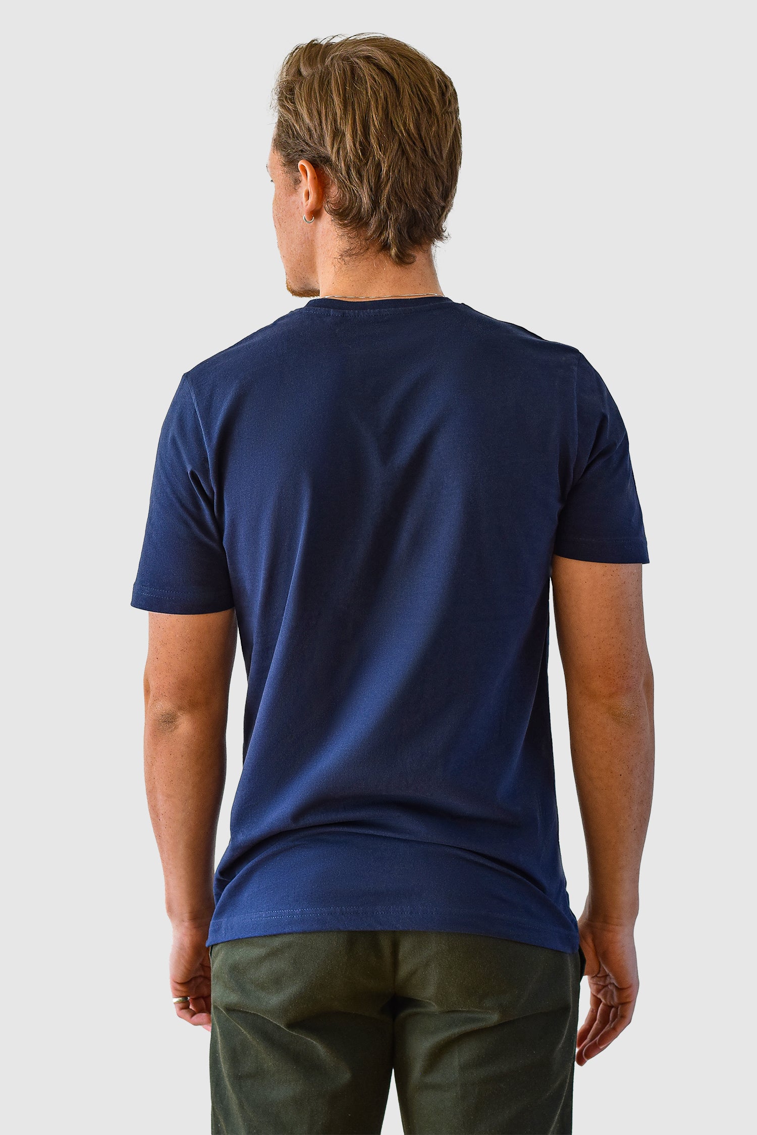 Ekologisk Basic T-shirt, Marinblå