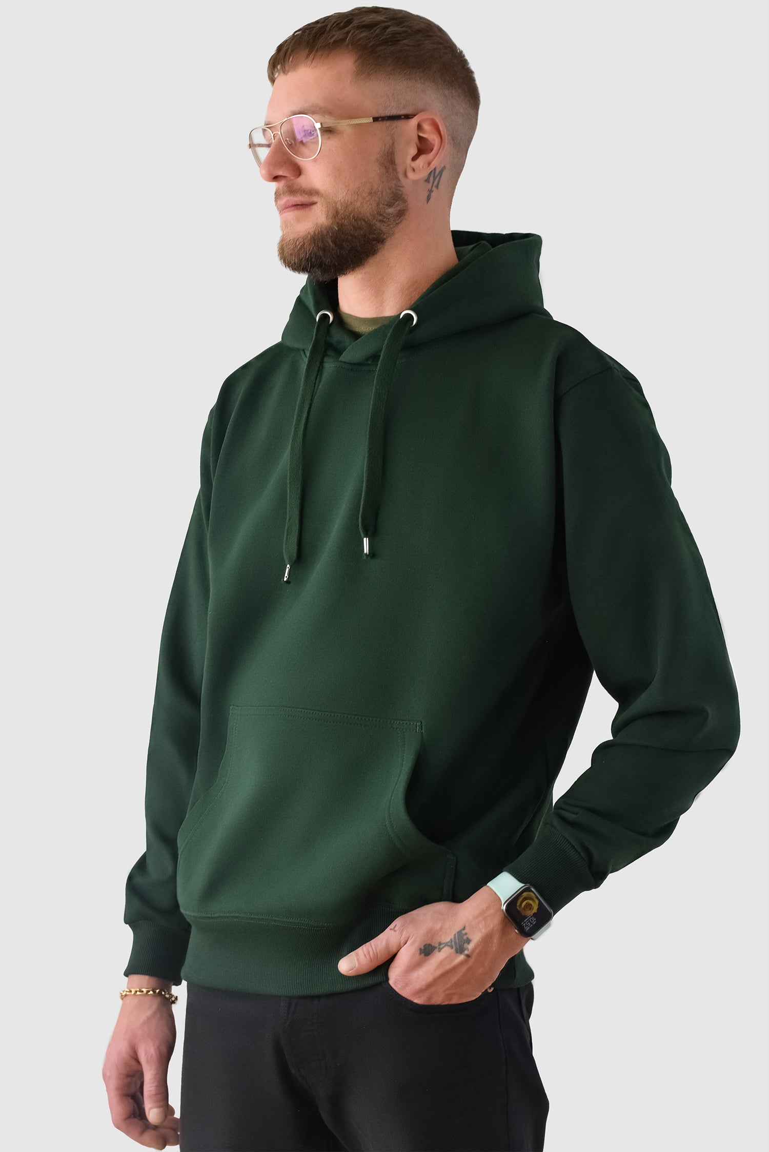 Hoodie Heavy, Mørkegrøn