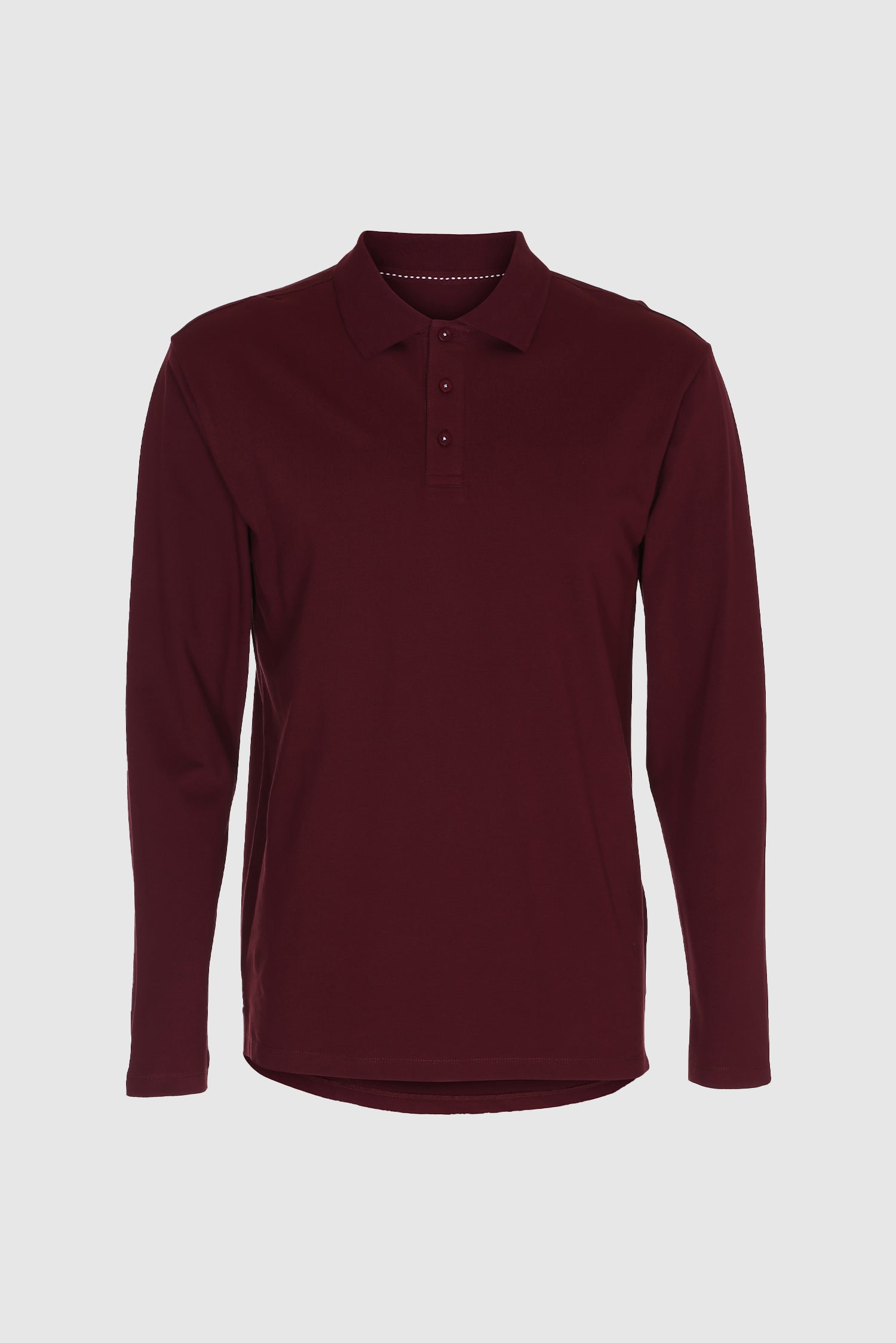 Performance Polo Long Sleeve, Bordeaux 