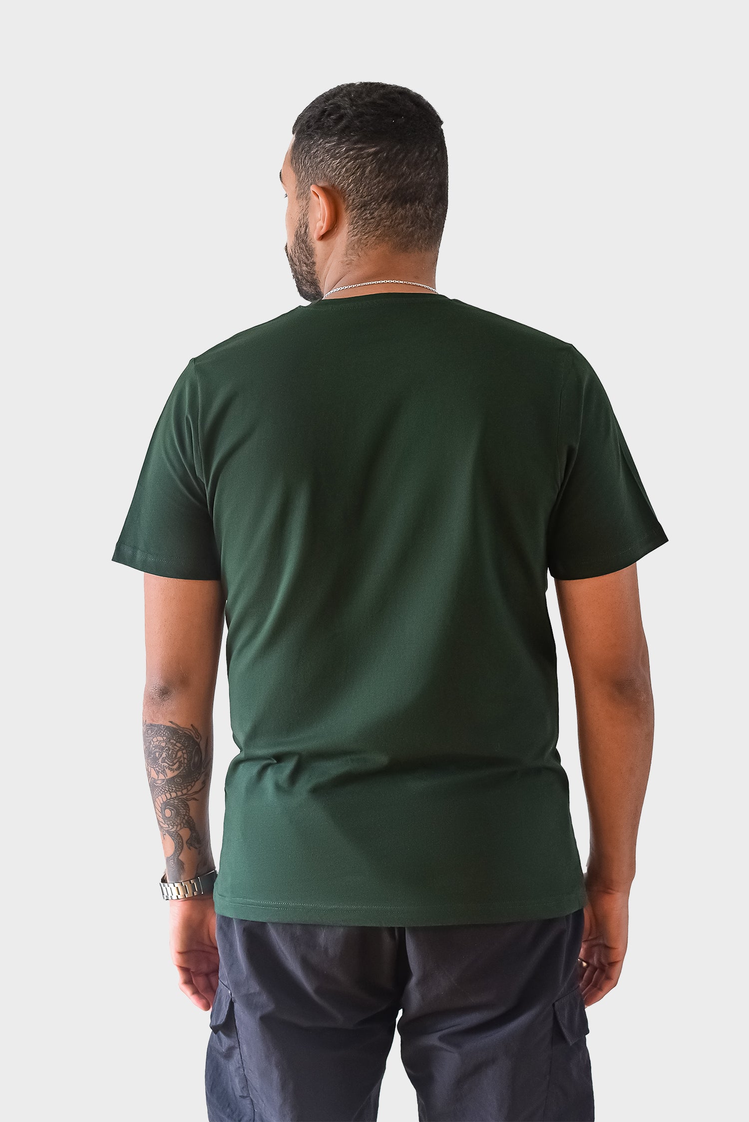 Ekologisk Basic T-shirt, mörkgrön