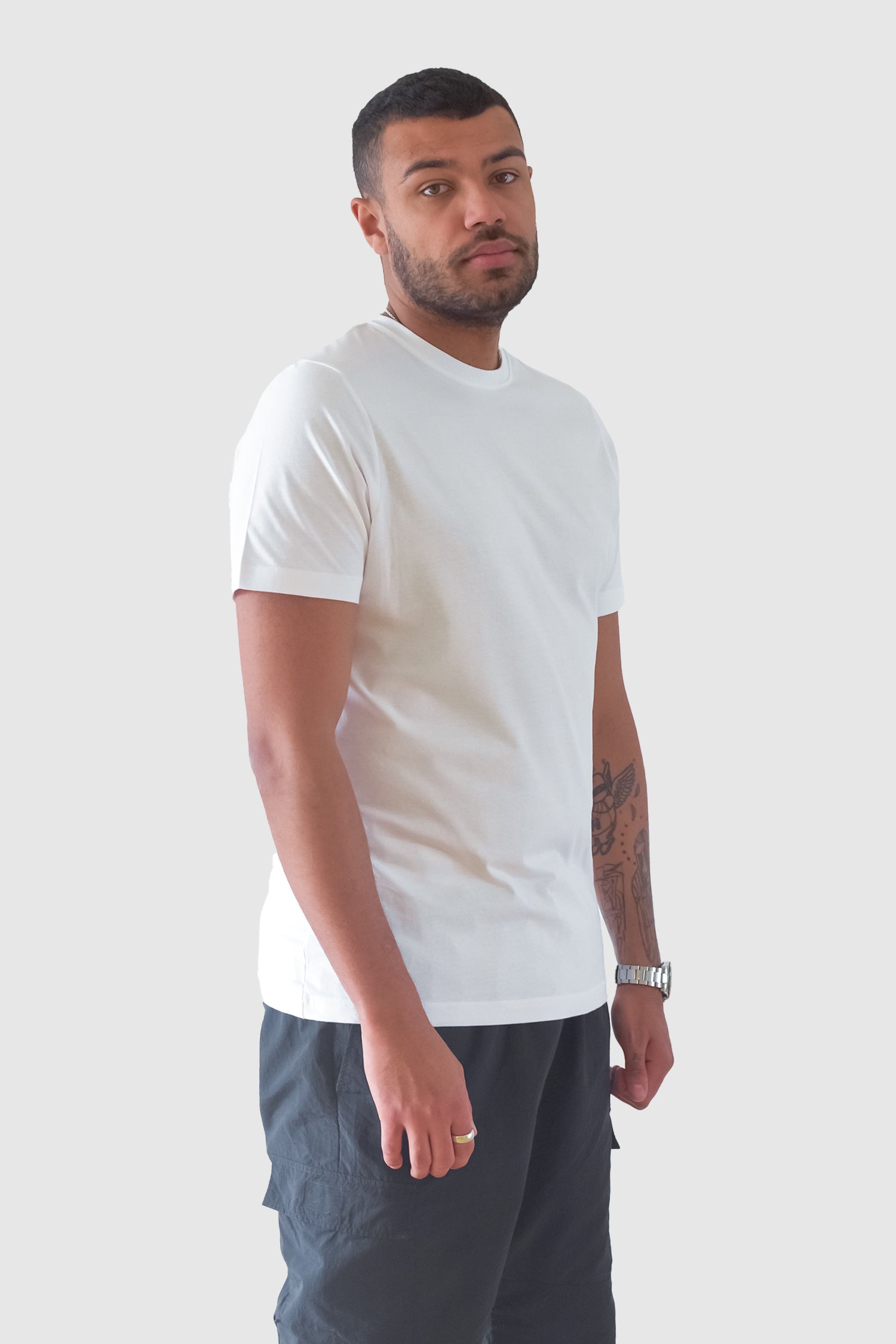 Ekologisk Basic T-shirt, vit