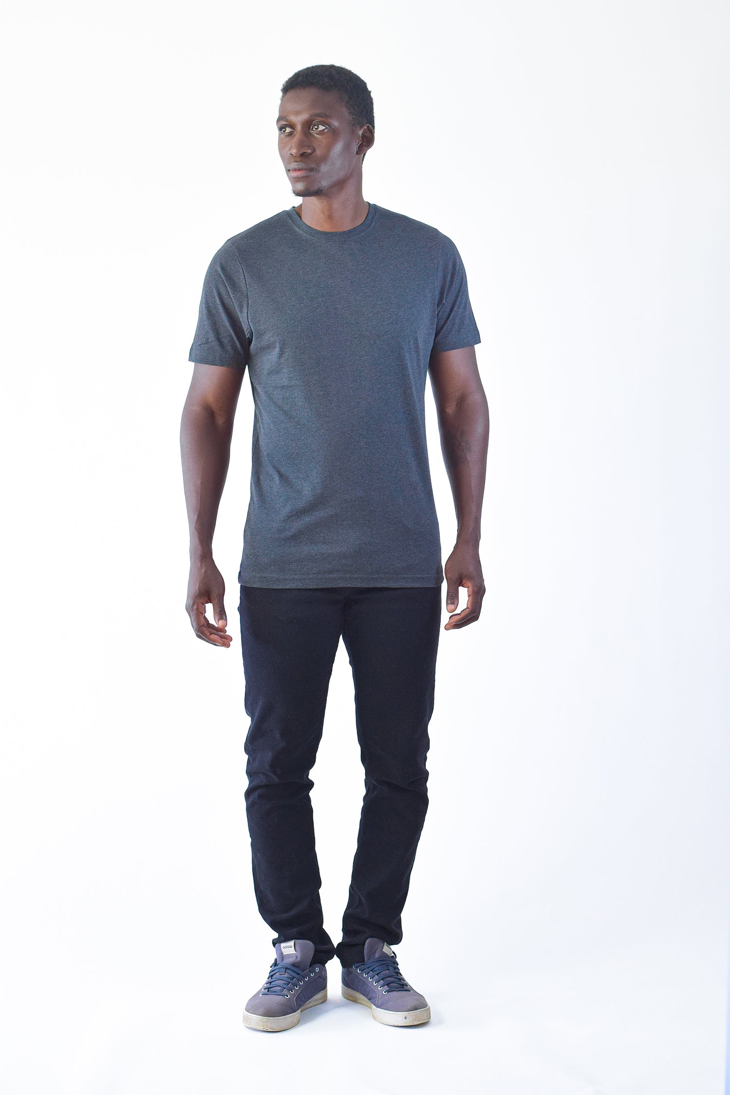 Organic Basic T-shirt, Dark grey