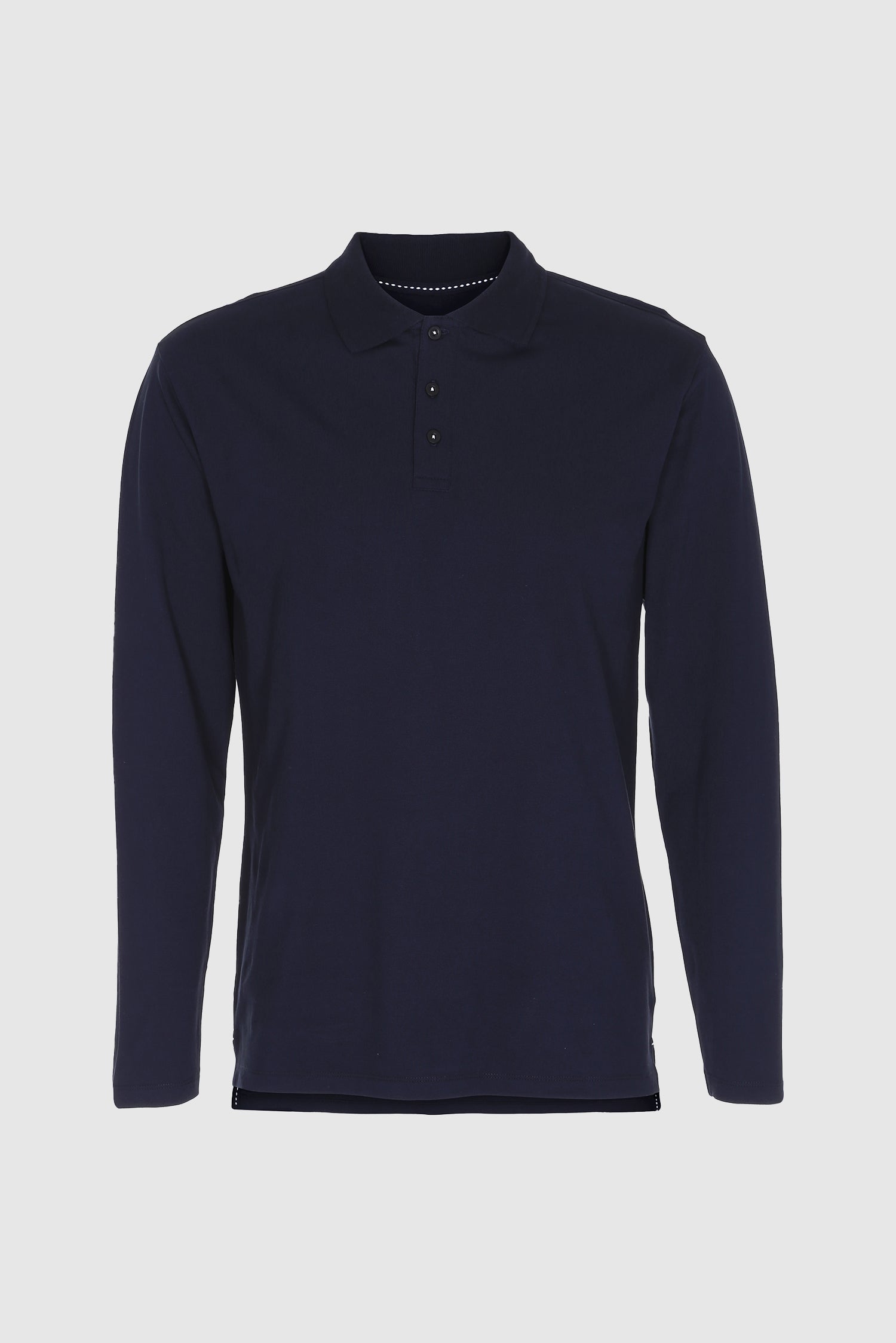 Performance Polo Langærmet, Navy Blue