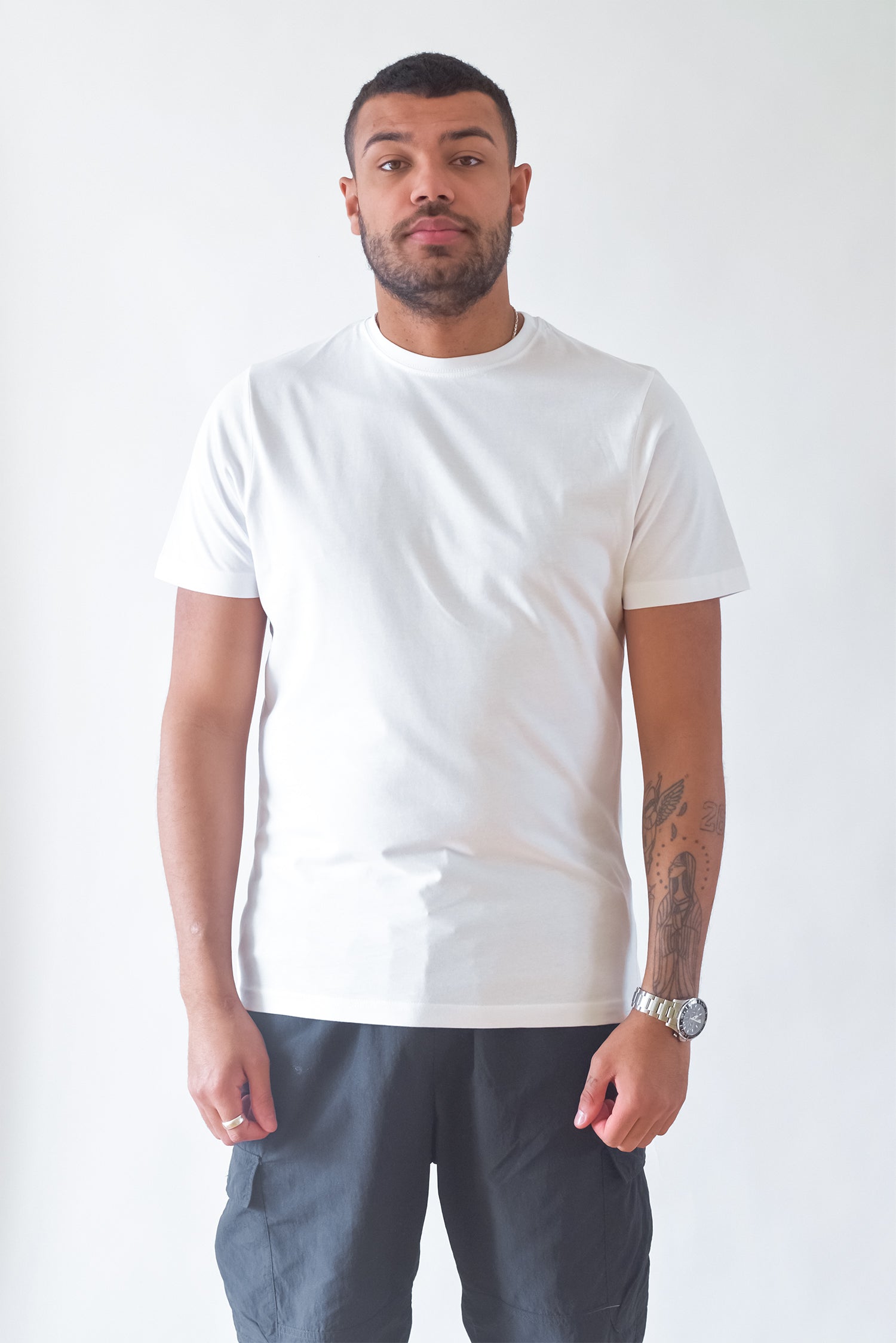 MOOD MINOR økologisk basic tshirt hvid white