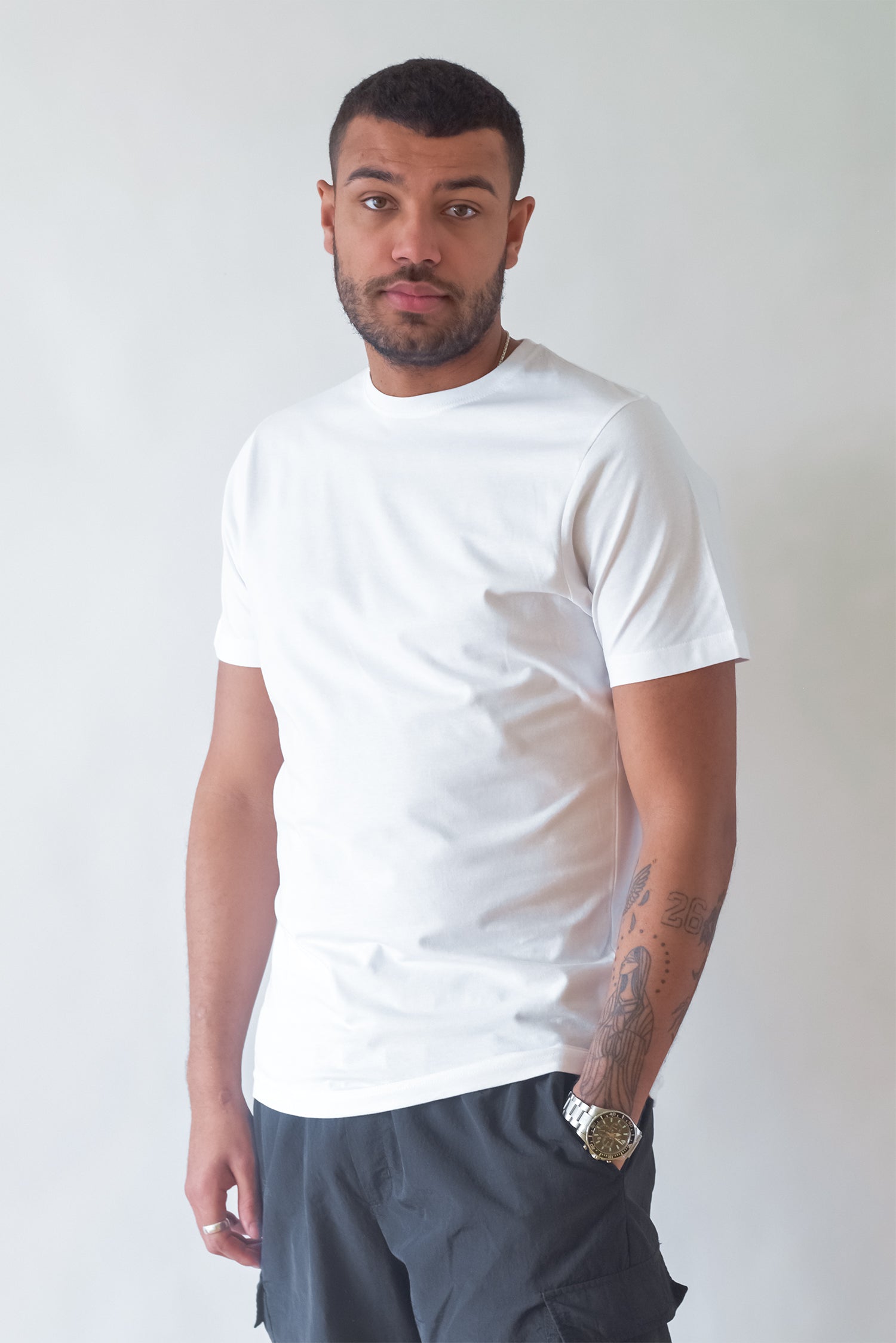 MOOD MINOR økologisk basic tshirt hvid white