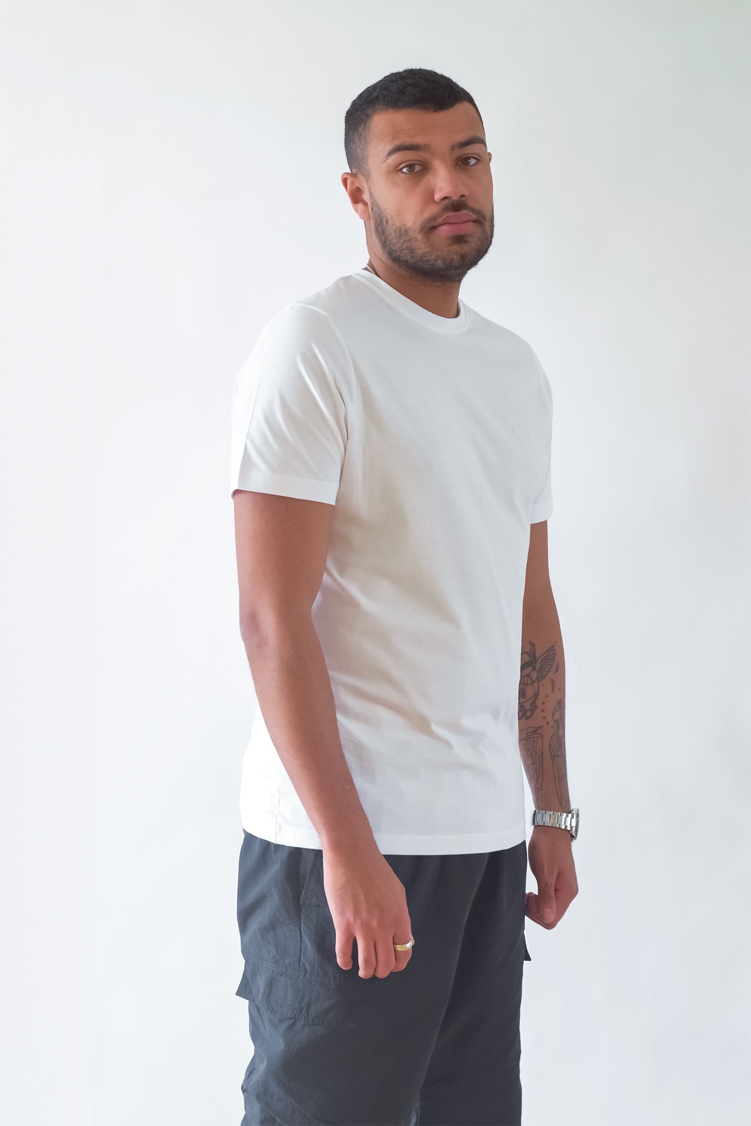 MOOD MINOR økologisk basic tshirt hvid white